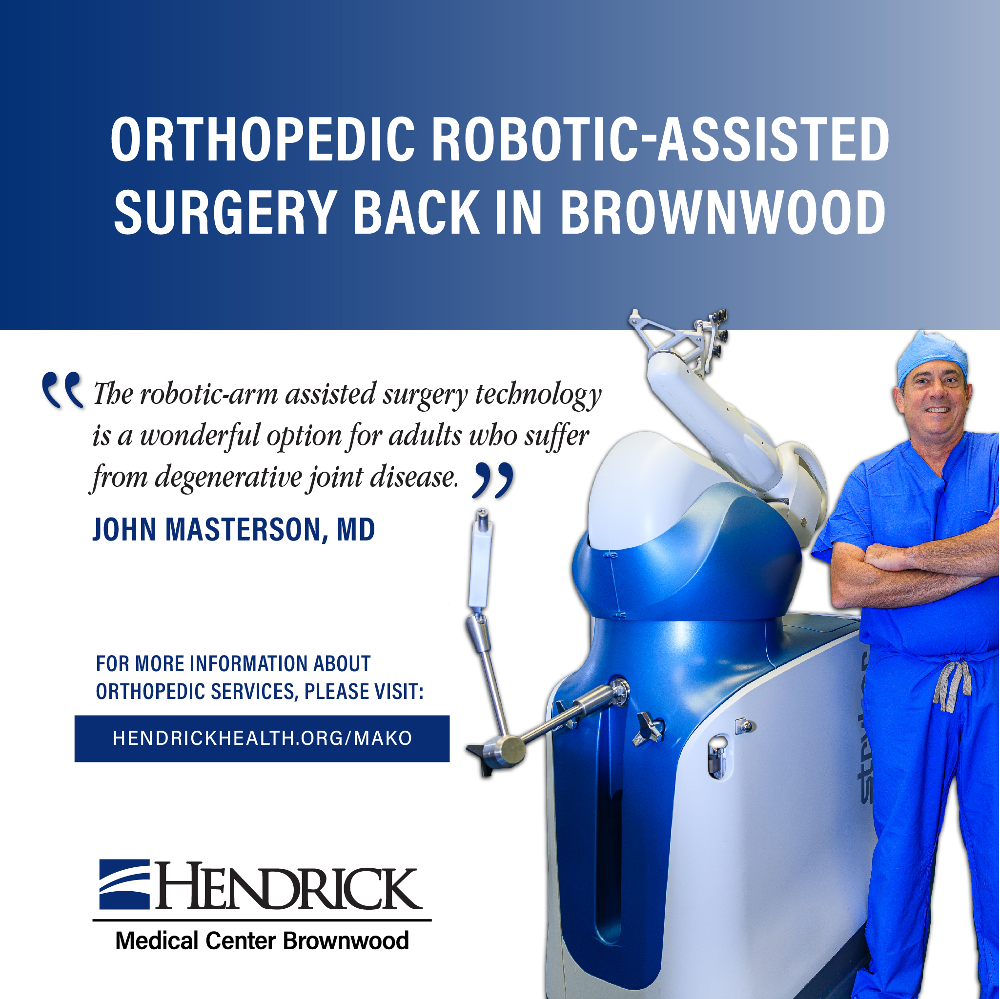 Mako Assisted Surgery  Lakelands Orthopedics