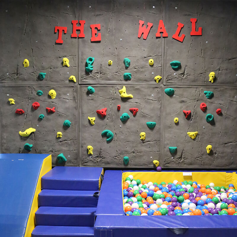 pediatric building and rock climbing wall